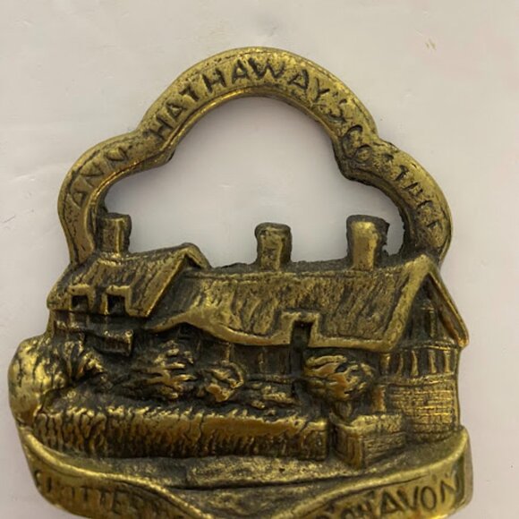 Vintage Ann Hathaway's Cottage Brass Bottle Opener - 5" - Picture 5 of 7